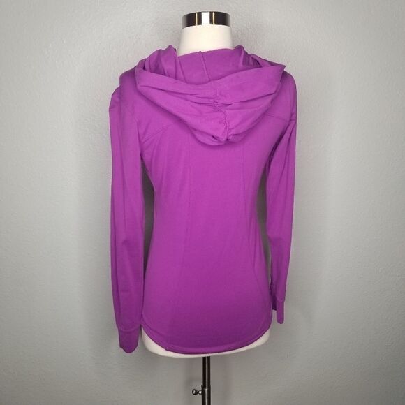 Athleta Pink Pullover Hooded Top Sweatshirt XXS - Picture 3 of 5